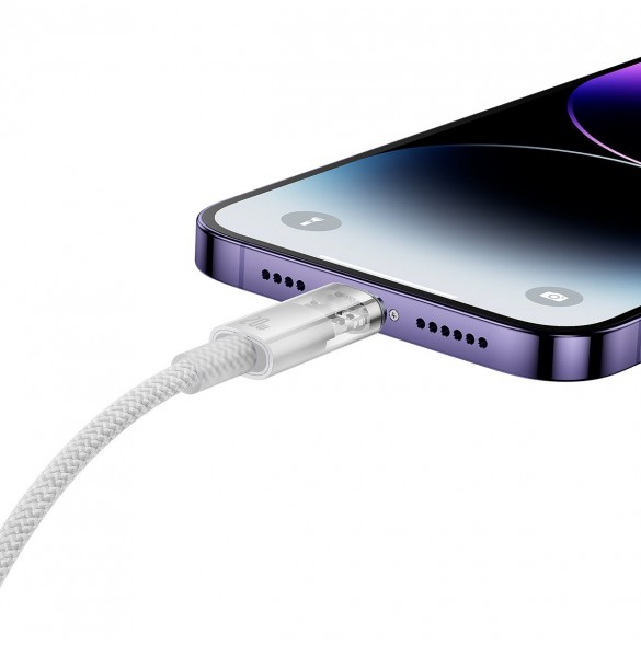Baseus Explorer Series-kabel USB-C - Lightning 20W 1 m vit (CATS010202)
