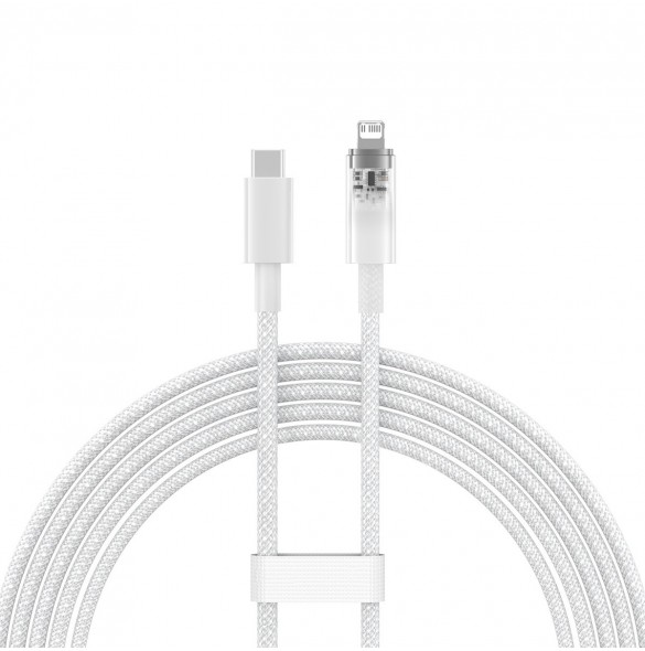 Baseus Explorer Series-kabel USB-C - Lightning 20W 2 m vit (CATS010302)