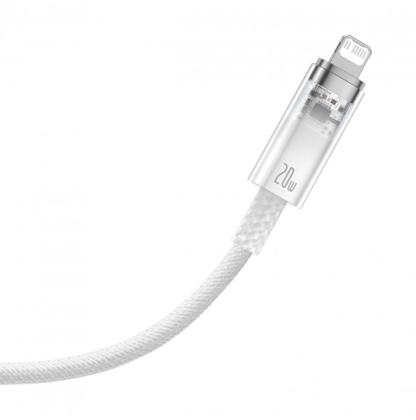 Baseus Explorer Series-kabel USB-C - Lightning 20W 2 m vit (CATS010302)
