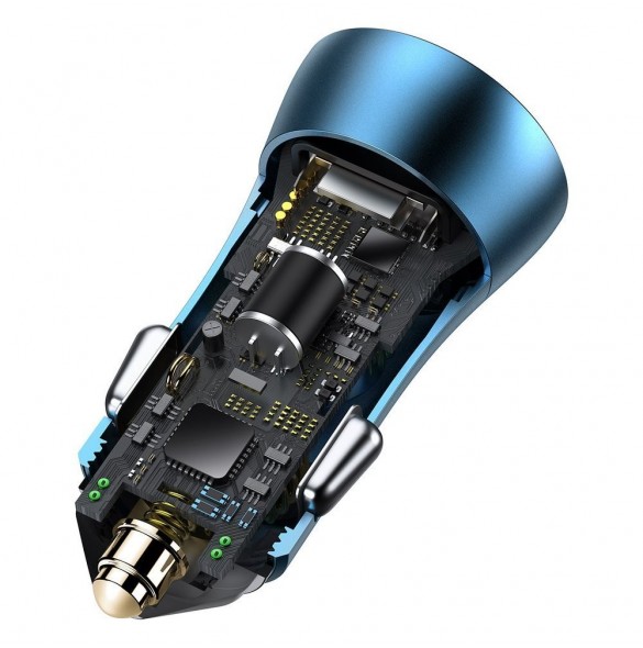 Baseus Golden Contactor Pro snabb billaddare USB Typ C / USB 40 W Strömförsörjning 3.0 Snabbladdning 4+ SCP FCP AFC + USB Typ C-