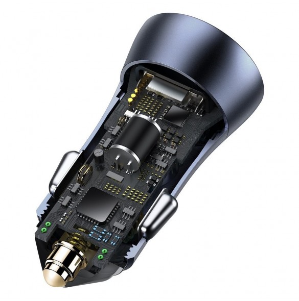 Baseus Golden Contactor Pro snabb billaddare USB Typ C / USB 40 W Strömförsörjning 3.0 Snabbladdning 4+ SCP FCP AFC + USB Typ C