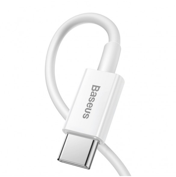 Baseus Superior-kabel USB Typ C - Lightning Power Delivery 20 W 1 m Vit (CATLYS-A02)