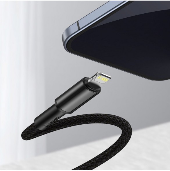 Baseus USB Typ C - Blixtkabel snabbladdning Strömförsörjning 20 W 1 m svart (CATLGD-01)