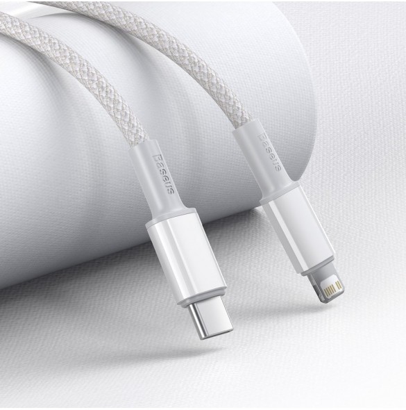 Baseus USB Type C-kabel - Blixtsnabb laddningseffekt 20 W 1 m vit (CATLGD-02)