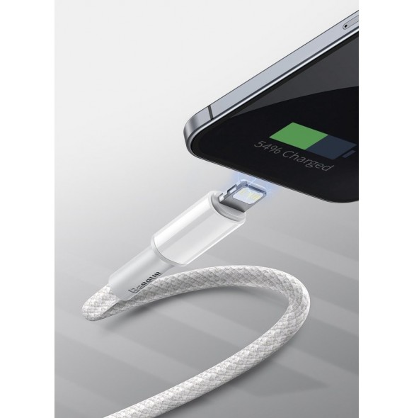Baseus USB Type C-kabel - Blixtsnabb laddningseffekt 20 W 1 m vit (CATLGD-02)