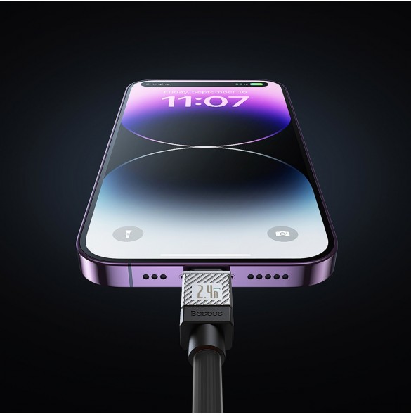 USB C - Lightning 20W 2m kabel Baseus CoolPlay - svart