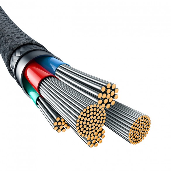 USB C-kabel - Lightning Baseus Unbreakable 20W 480Mbps 1m - vit