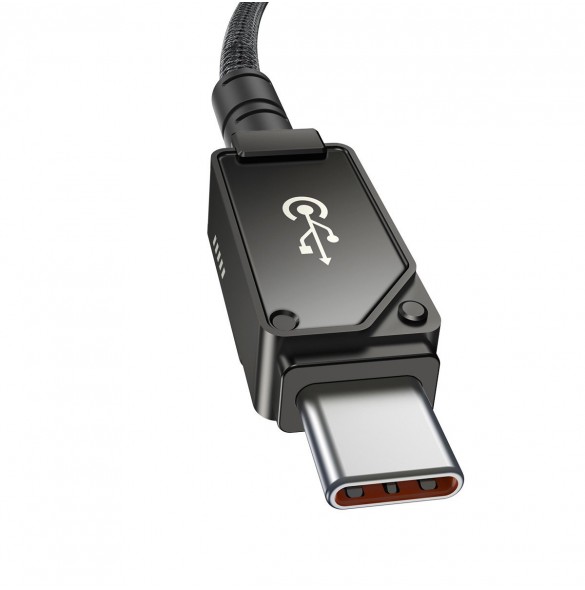 USB C-kabel - Lightning Baseus Unbreakable 20W 480Mbps 2m - svart