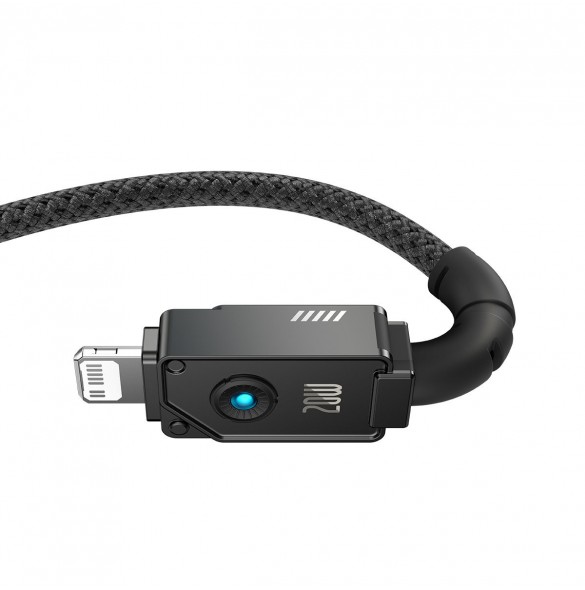 USB C-kabel - Lightning Baseus Unbreakable 20W 480Mbps 2m - svart