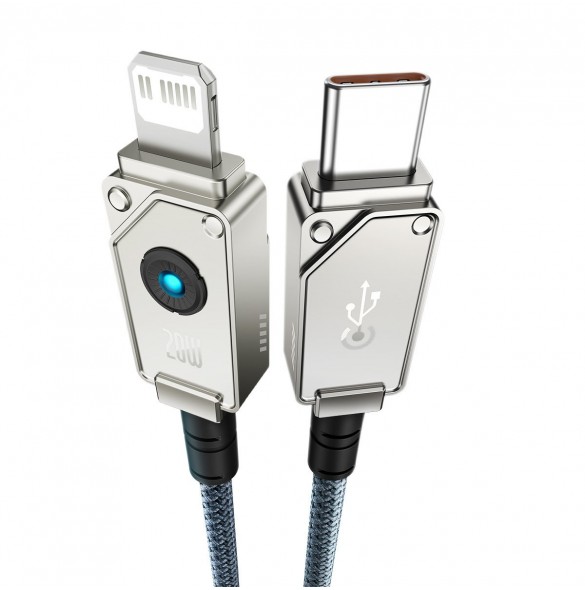USB C-kabel - Lightning Baseus Unbreakable 20W 480Mbps 2m - vit