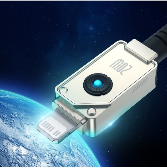 USB C-kabel - Lightning Baseus Unbreakable 20W 480Mbps 2m - vit