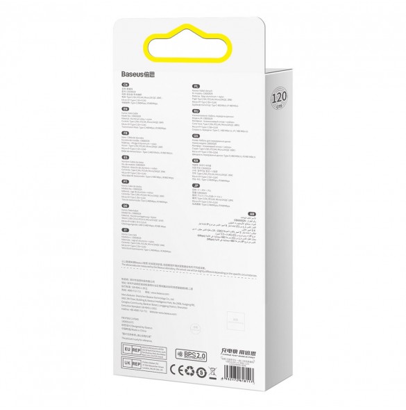 Baseus Flash Series II 3in1 snabbladdningskabel USB-A till USB-C / Micro-USB / Lightning 66W 480Mbps 1,2m Blå