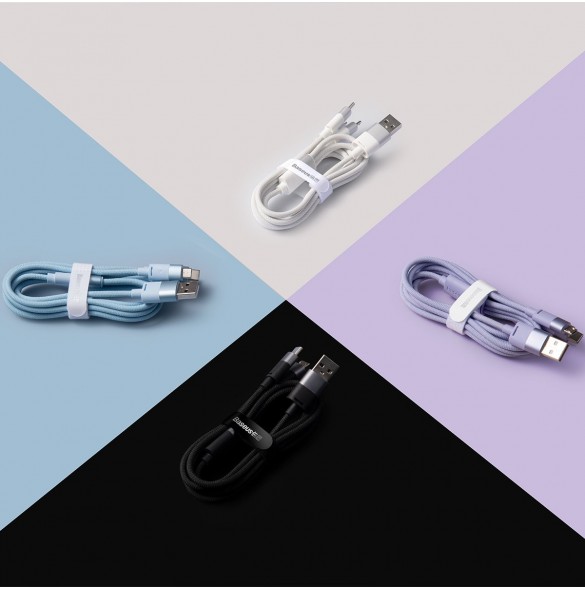 3in1 USB - micro USB / Lightning / USB C 3.5A 1.2m kabel Baseus StarSpeed - svart