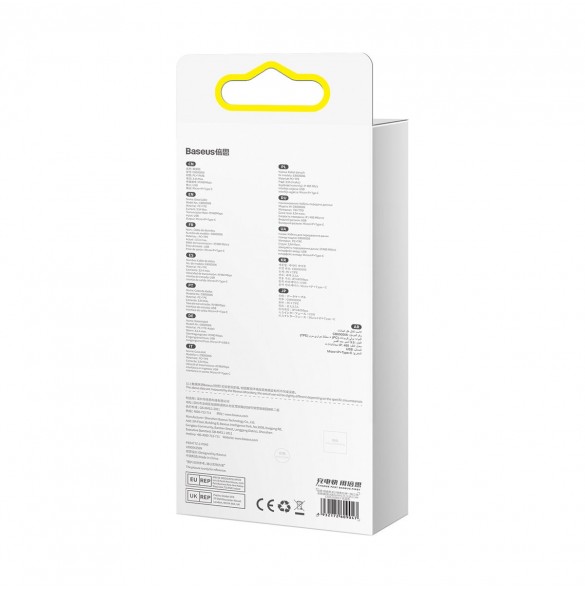 Baseus Bright Mirror 2 3-i-1 USB Typ A-kabel - micro USB + Lightning + USB Typ C 3.5A 1.1m blå (CAMJ010017)