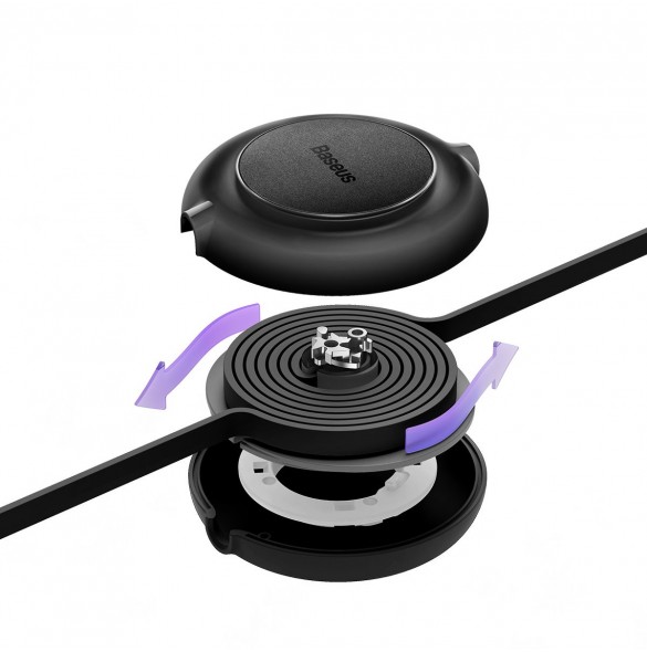 Baseus Bright Mirror 2-kabel 3-i-1-kabel USB Typ A - micro USB + Lightning + USB Typ C 3.5A 1.1m svart (CAMJ010001)