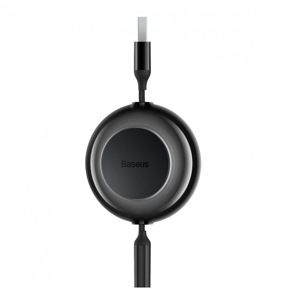 Baseus Bright Mirror 2-kabel 3-i-1-kabel USB Typ A - micro USB + Lightning + USB Typ C 3.5A 1.1m svart (CAMJ010001)