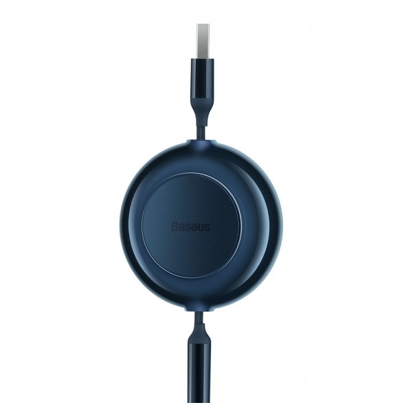 Baseus Bright Mirror 2-kabel 3-i-1-kabel USB Typ A - micro USB + Lightning + USB Typ C 3.5A 1.1m blå (CAMJ010003)