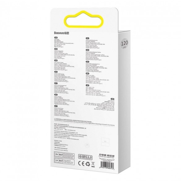 Baseus Flash Series II USB Typ C / USB Typ A-kabel - USB Typ C / Lightning / micro USB 100 W 1,2 m svart (CASS030101)