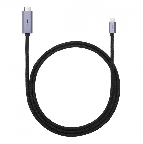 Baseus High Definition Series Adapterkabel USB Typ C - HDMI 2.0 4K 60Hz 1m svart (WKGQ010001)