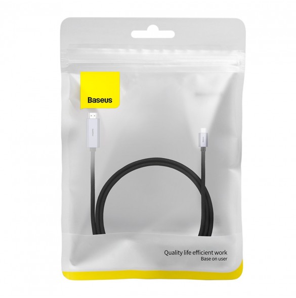 Baseus High Definition Series Adapterkabel USB Typ C - HDMI 2.0 4K 60Hz 1m svart (WKGQ010001)
