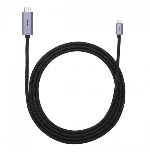 Baseus High Definition Series adapterkabel USB Typ C - HDMI 2.0 4K 60Hz 2m svart (WKGQ010101)