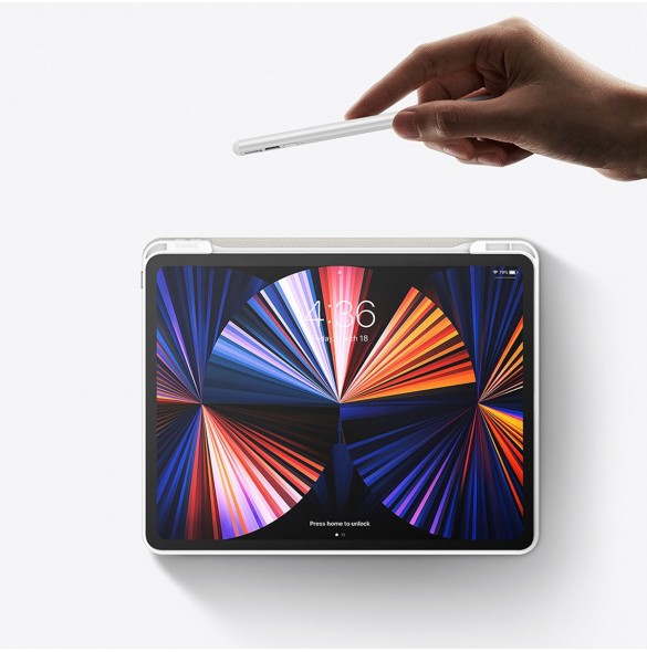Baseus Safattach Y-typ fodral för iPad Pro 11" 2018/2020/2021 skal med ställ vit (ARCX010002)