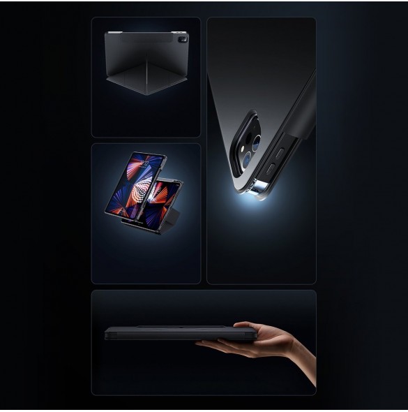 Baseus Safattach Y-typ fodral för iPad Pro 11" 2018/2020/2021 skal med ställ vit (ARCX010002)