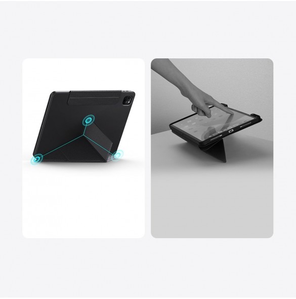 Baseus Safattach Y-typ fodral för iPad Pro 11" 2018/2020/2021 skal med ställ vit (ARCX010002)