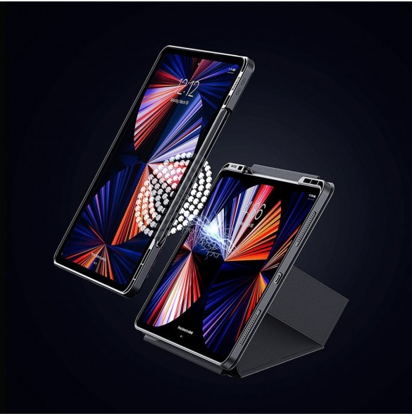 Baseus Safattach Y-typ fodral för iPad Pro 11" 2018/2020/2021 skal med ställ vit (ARCX010002)