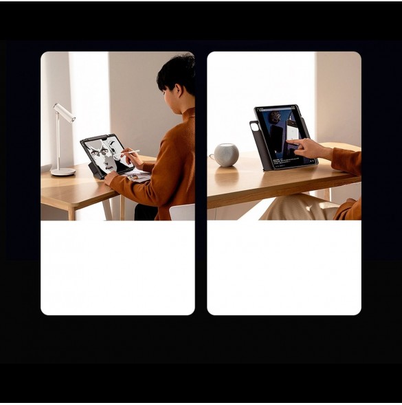 Baseus Safattach Y-typ fodral för iPad Pro 11" 2018/2020/2021 skal med ställ vit (ARCX010002)