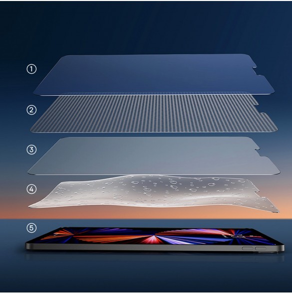 Baseus 2x helglasfilm 0,3 mm härdat glas för iPad Pro 11" 2021 (5:e generationen) / 2020 (4:e generationen) / 2018 (3:e generati