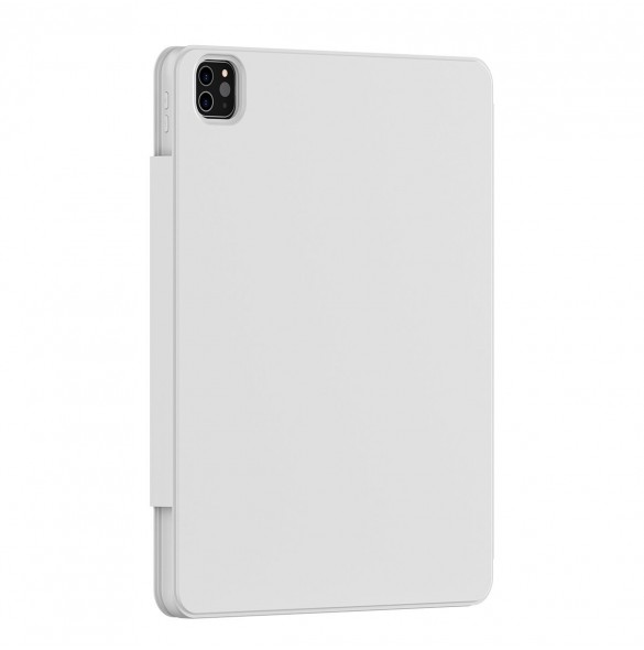 Baseus Safattach Y-typ fodral för iPad Pro 12,9" 2018/2020/2021 skal med ställ vit (ARCX010102)