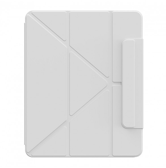 Baseus Safattach Y-typ fodral för iPad Pro 12,9" 2018/2020/2021 skal med ställ vit (ARCX010102)