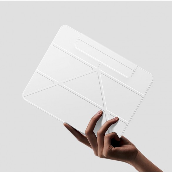 Baseus Safattach Y-typ fodral för iPad Pro 12,9" 2018/2020/2021 skal med ställ vit (ARCX010102)