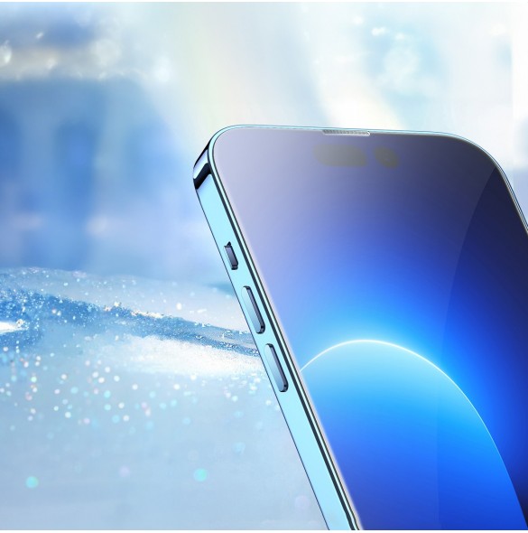 Baseus helskärmshärdat glas för iPhone 14 Plus / 13 Pro Max med högtalarskydd 0,4 mm + monteringssats