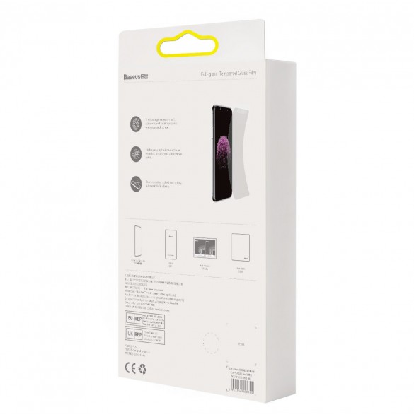 Baseus härdat glas för iPhone 11 Pro Max / iPhone XS Max Privacy Anti Spy (privatisering) med högtalarskydd + lägesställare (SGB