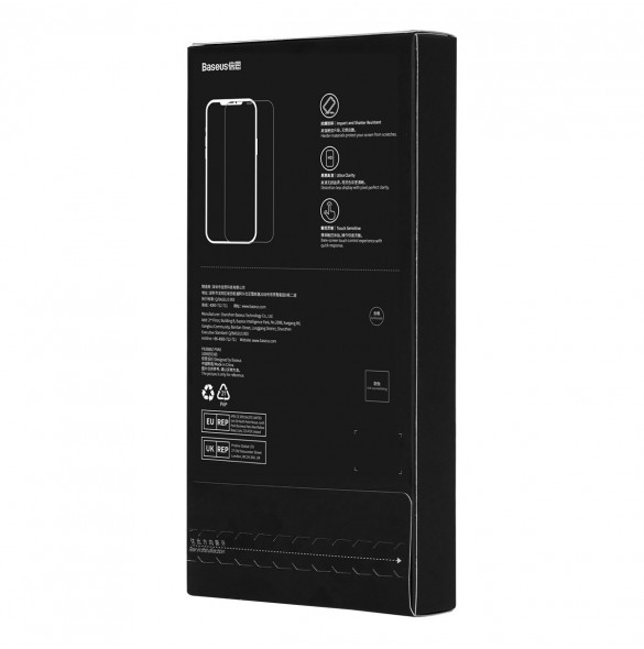 Baseus helskärmshärdat glas för iPhone 11 / XR med högtalarskydd 0,4 mm + monteringssats