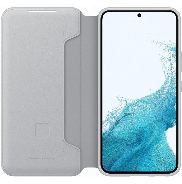 Samsung LED View Cover till Samsung Galaxy S22 - Ljusgrå EF-NS901PJE