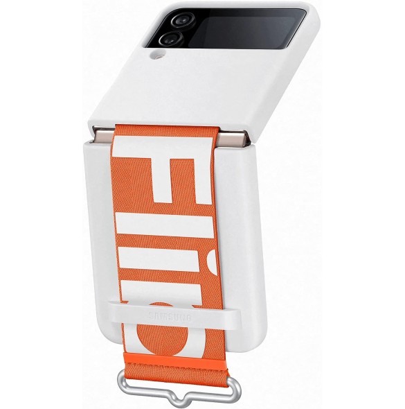 Samsung EF-GF721TWE Silicone Cover with Strap for Galaxy Z Flip 4 Vit