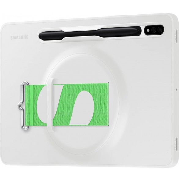 Samsung EF-GX700CWE Bärfodral Samsung Galaxy Tab S8, Galaxy Tab S7 Tablet - Vit - Bärrem