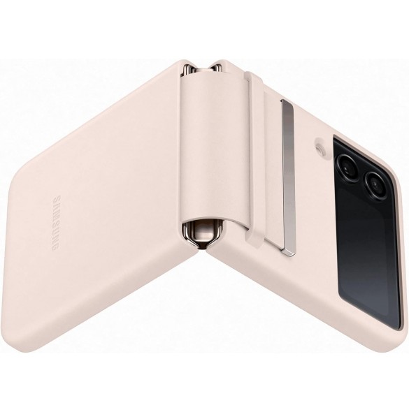 Samsung Galaxy Z FLIP4 Läderfack Rosa EF-VF721LPE