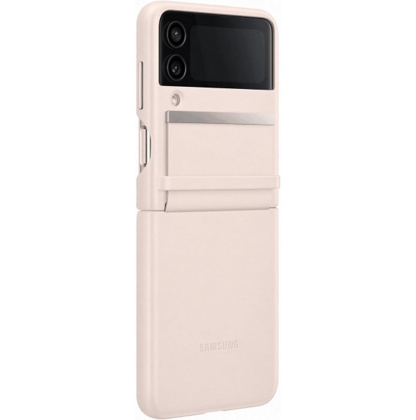 Samsung Galaxy Z FLIP4 Läderfack Rosa EF-VF721LPE
