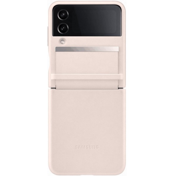 Samsung Galaxy Z FLIP4 Läderfack Rosa EF-VF721LPE