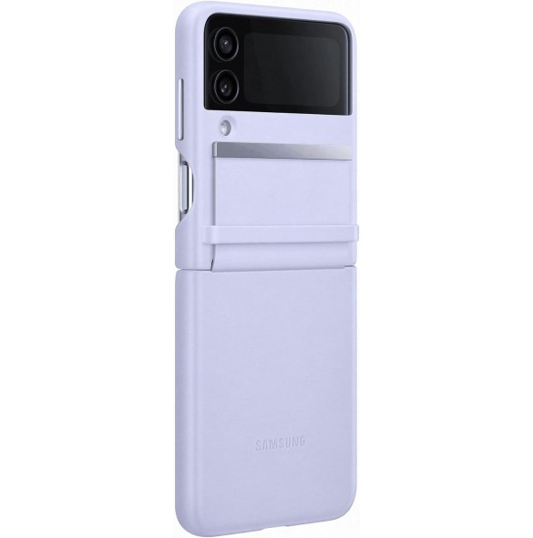 Samsung Galaxy Z FLIP 4 Läderfack Lila EF-VF721LLE