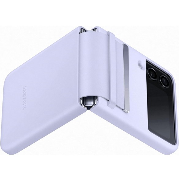 Samsung Galaxy Z FLIP 4 Läderfack Lila EF-VF721LLE