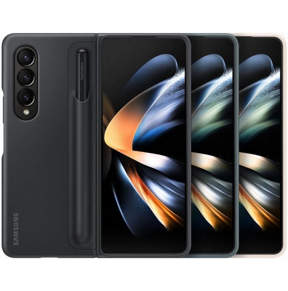 Samsung Galaxy Z Fold4 stående skal med Pen Sand EF-OF93PCUE