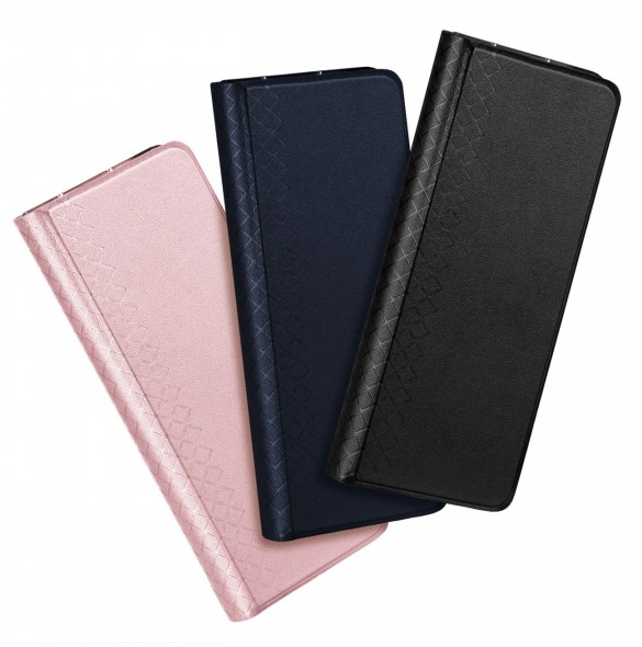 Samsung Galaxy Z Fold5 5G Dux Ducis Bril Wallet Flip Läderfodral - Rosa