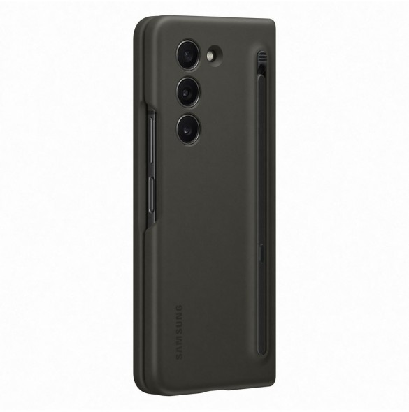 Silikonfodral Set för Samsung Galaxy Z Fold 5 Slim Fodral med Stylus + 25W USB C Väggladdare - Svart