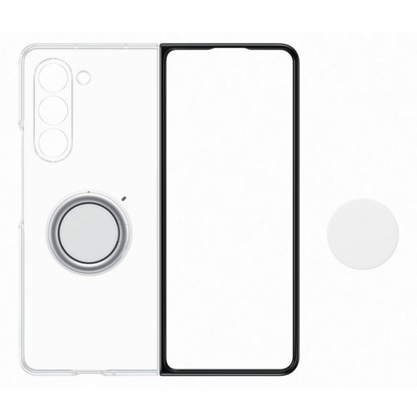 Silikongadgetfodral till Samsung Galaxy Z Fold 5 - genomskinlig