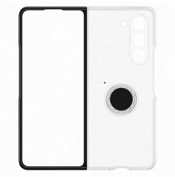 Silikongadgetfodral till Samsung Galaxy Z Fold 5 - genomskinlig
